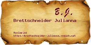 Brettschneider Julianna névjegykártya